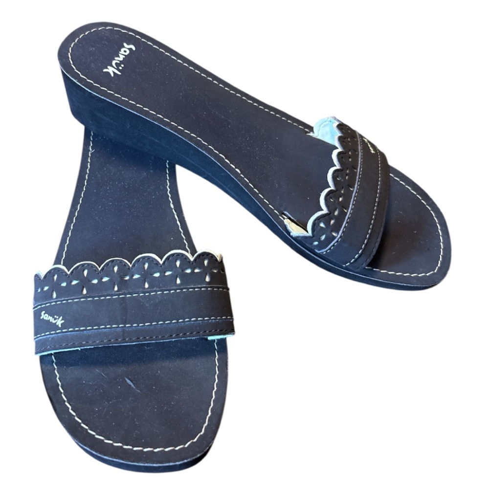 Sanuk Brown Foam Slide Sandals | 9